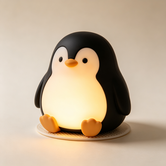 Cute Penguin Tap Night Light