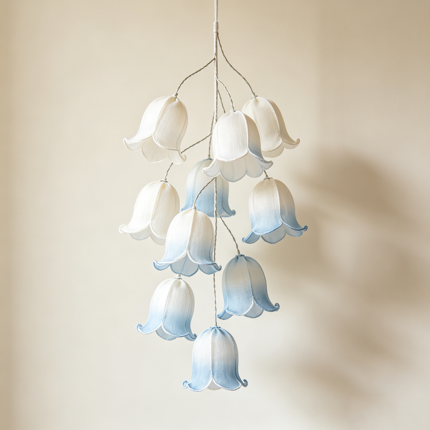 Gradient Blue Bellflower Pendant Light
