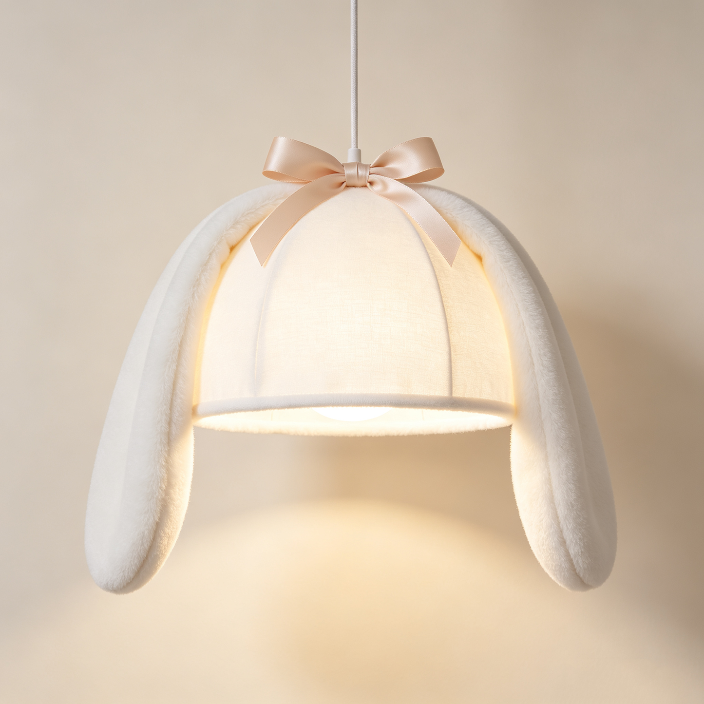 Bunny Ear Fabric Pendant Light
