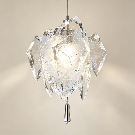 Ice Crystal Stone Pendant Light
