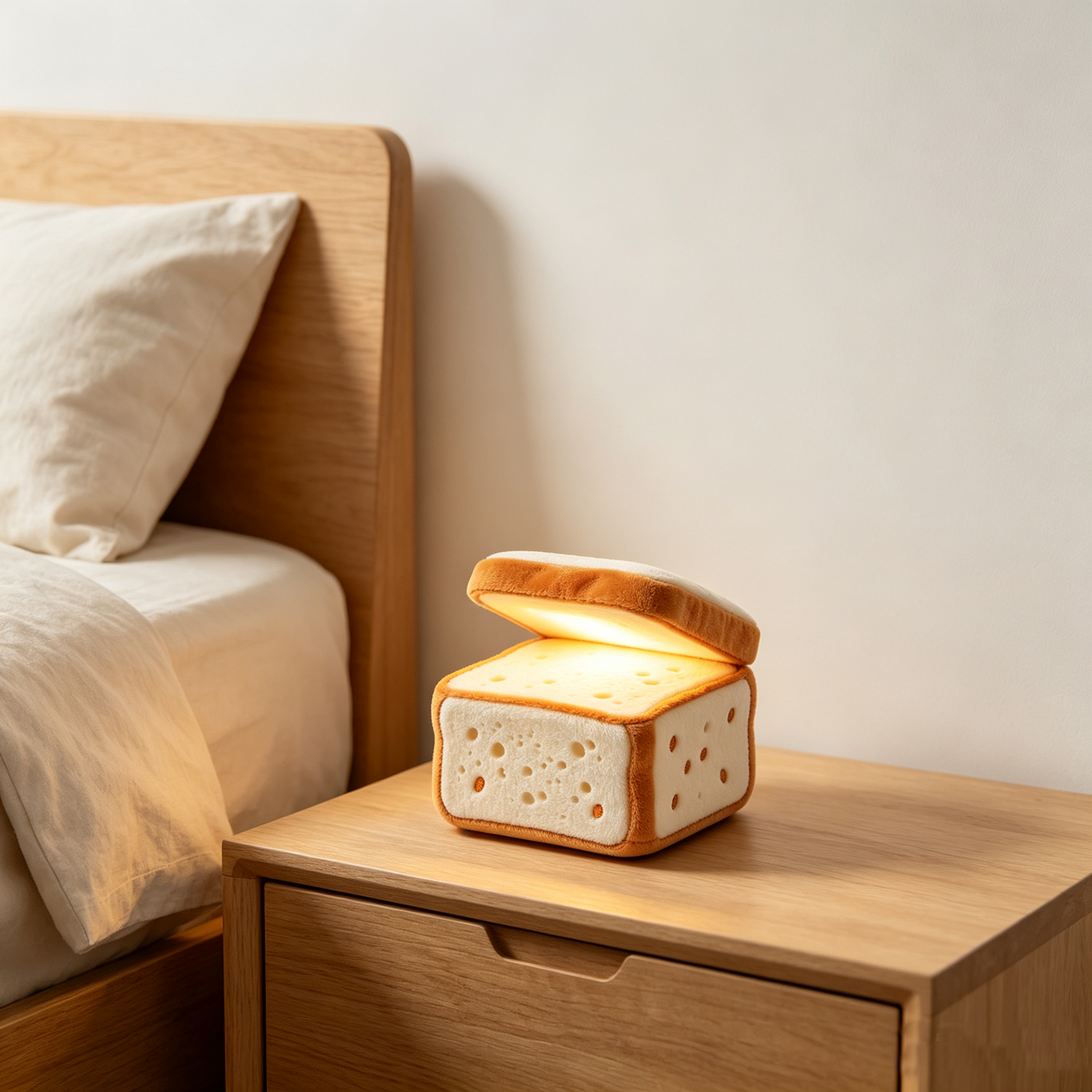 Toast Bread Plush Lamp