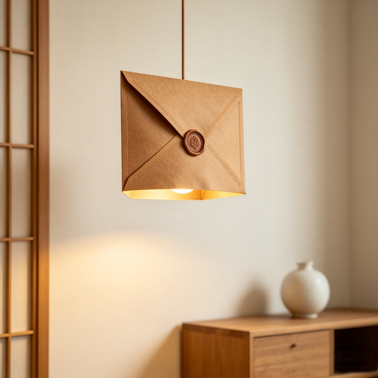 Vintage Wax Seal Envelope Pendant Light