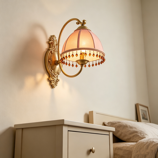 Vintage Beaded Wall Sconce