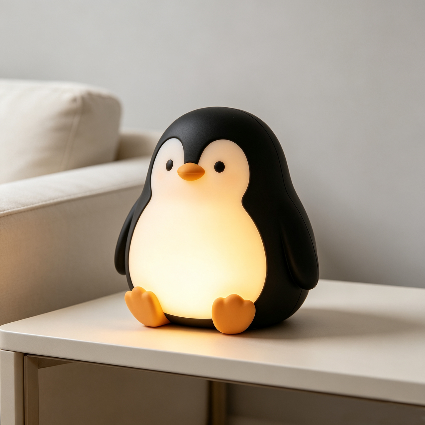 Cute Penguin Tap Night Light