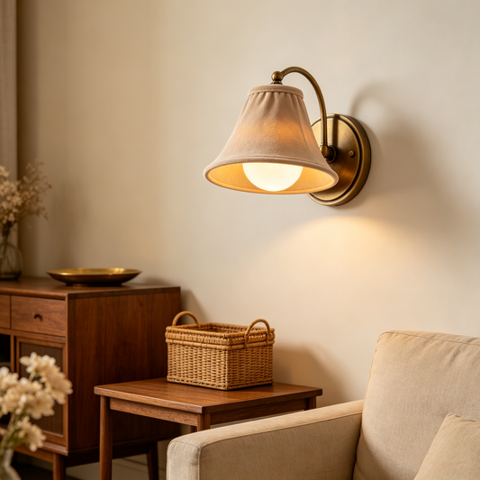 Velvet Brass Minimalist Wall Sconce