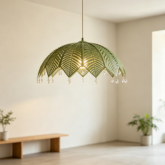 Fern Leaf Umbrella Pendant Light