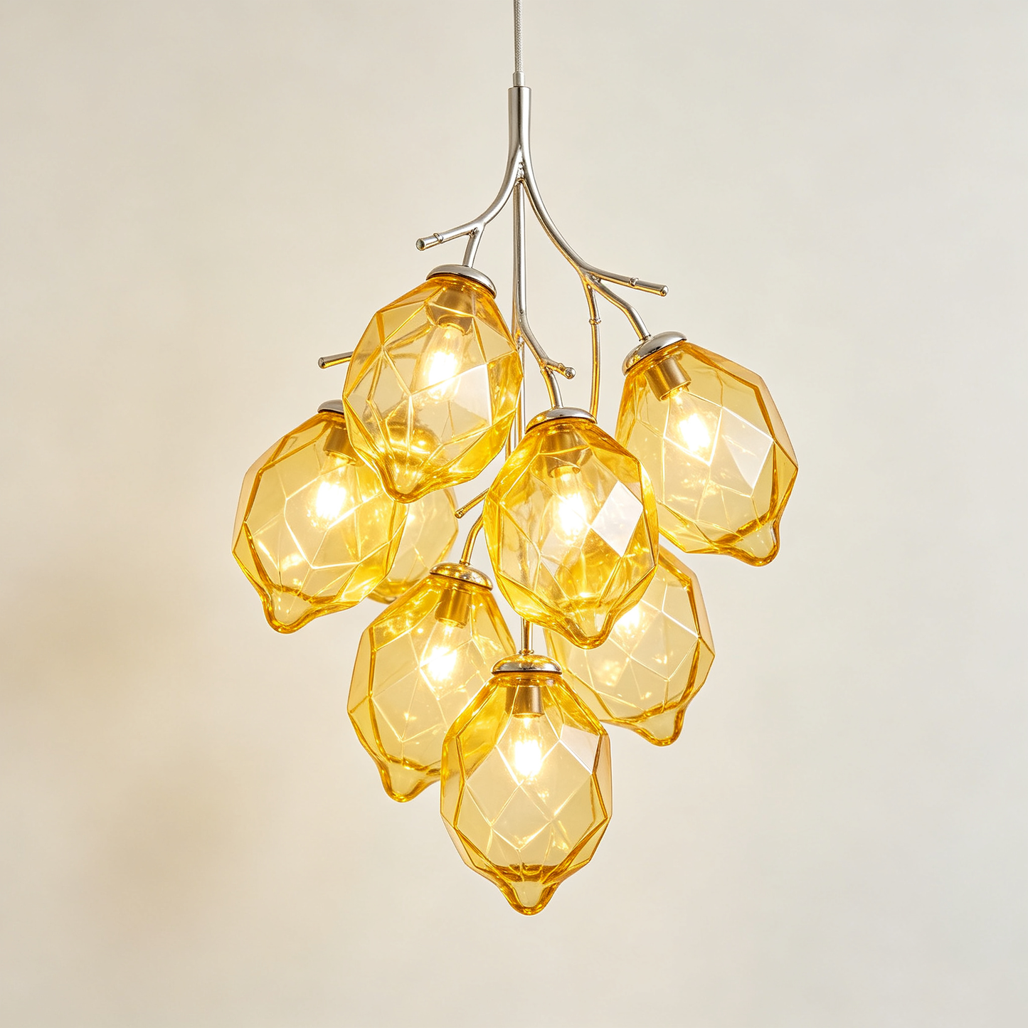 Lemon Branch Glass Chandelier