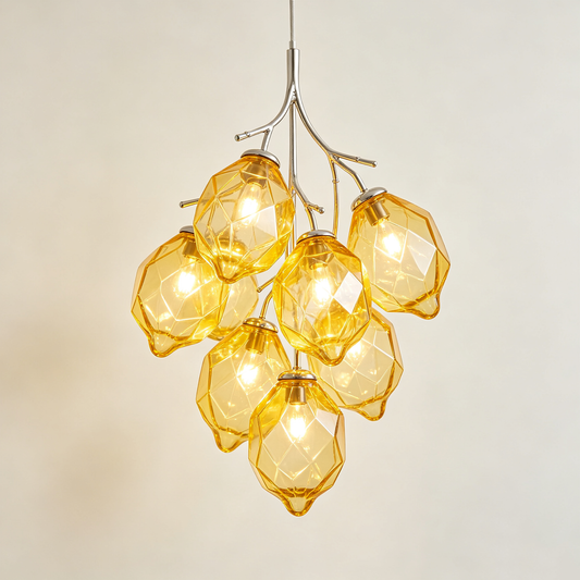 Lemon Branch Glass Chandelier