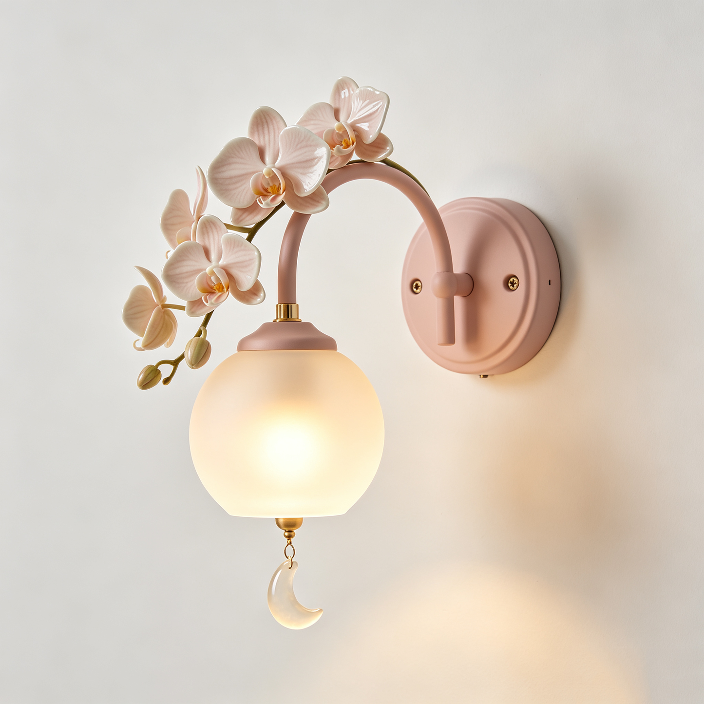 Phalaenopsis Crescent Moon Wall Sconce