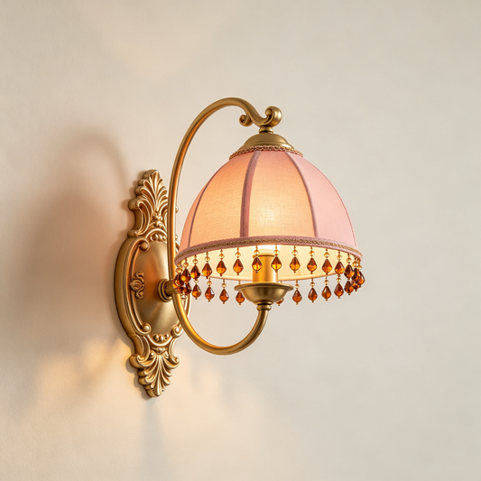 Vintage Beaded Wall Sconce