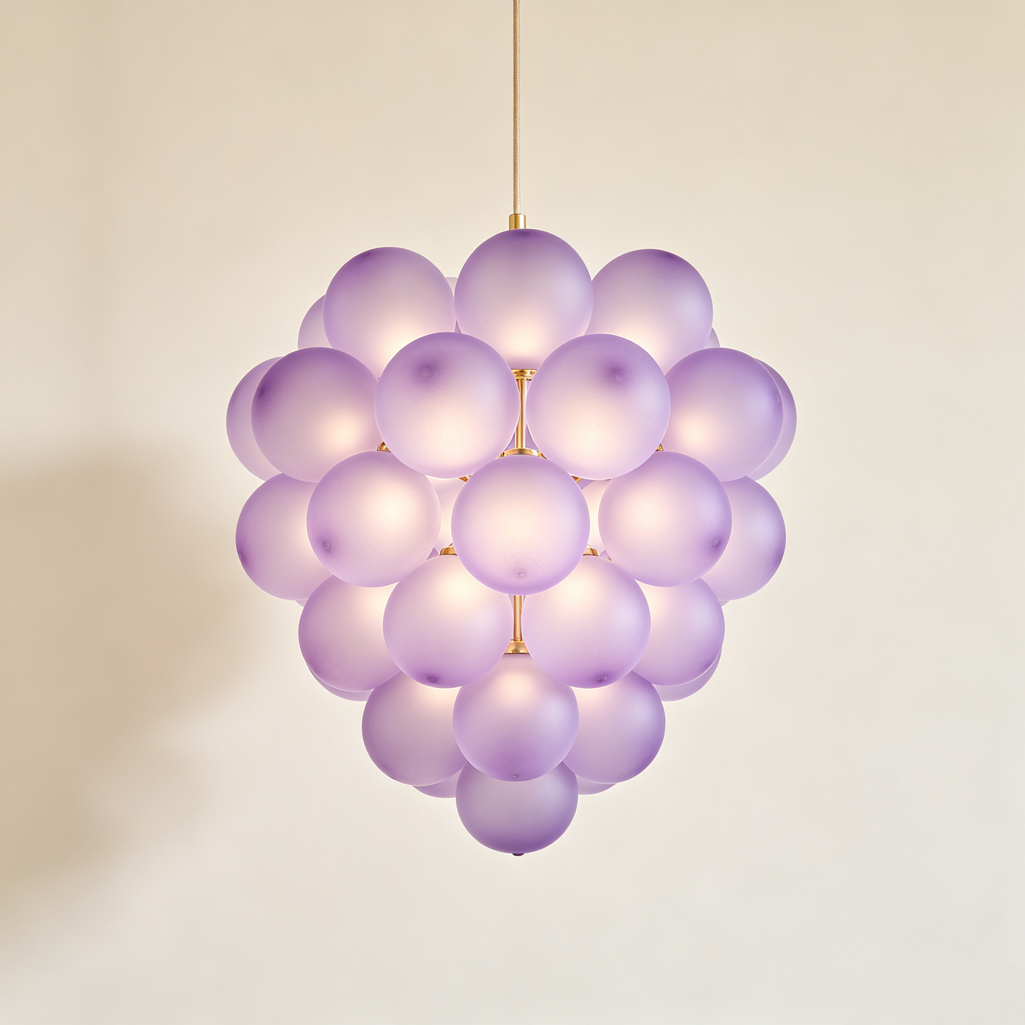 Lavender Grape Bubble Chandelier