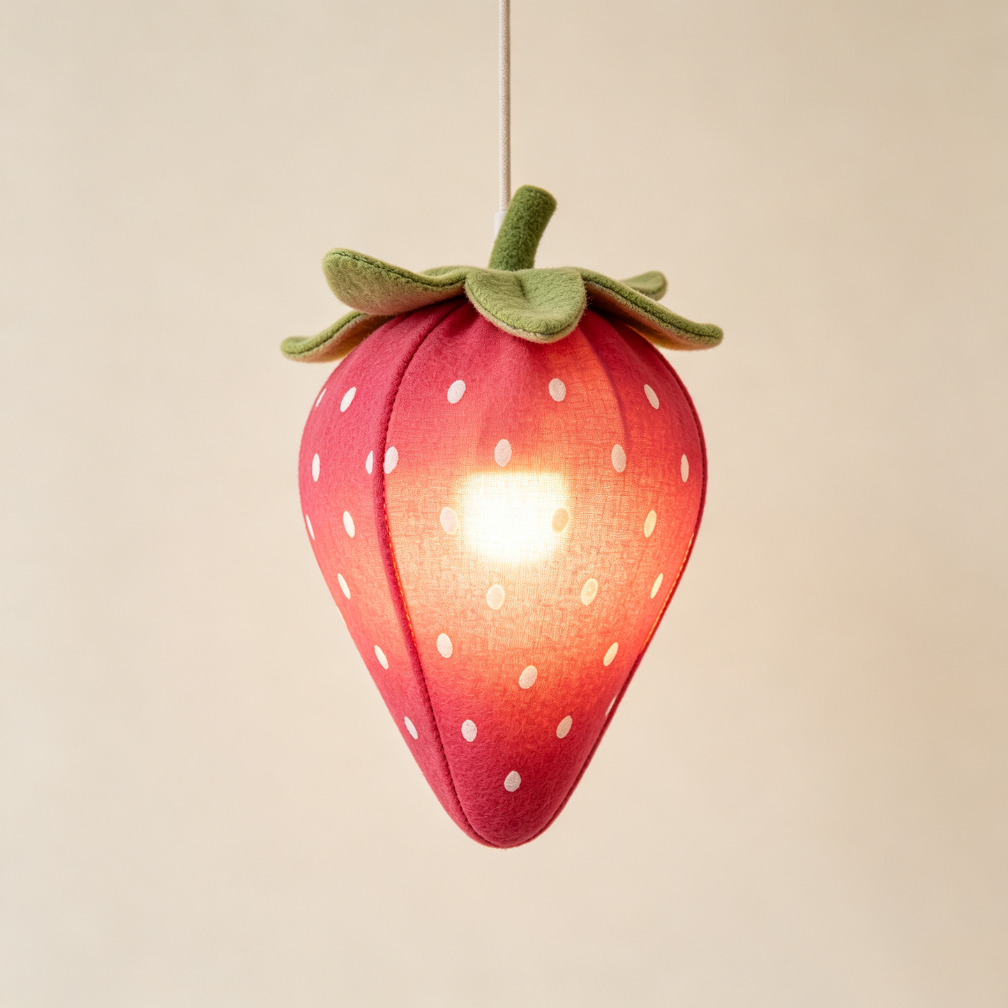Fabric Strawberry Pendant Light