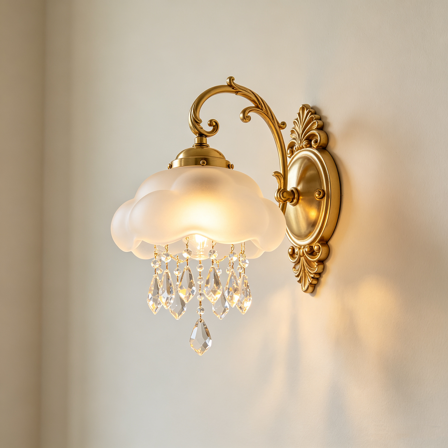 Cloud Crystal Wall Sconce