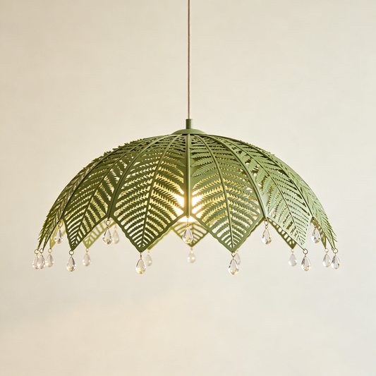 Fern Leaf Umbrella Pendant Light