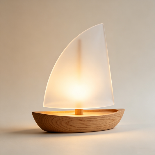 Sailboat Wood Lamp